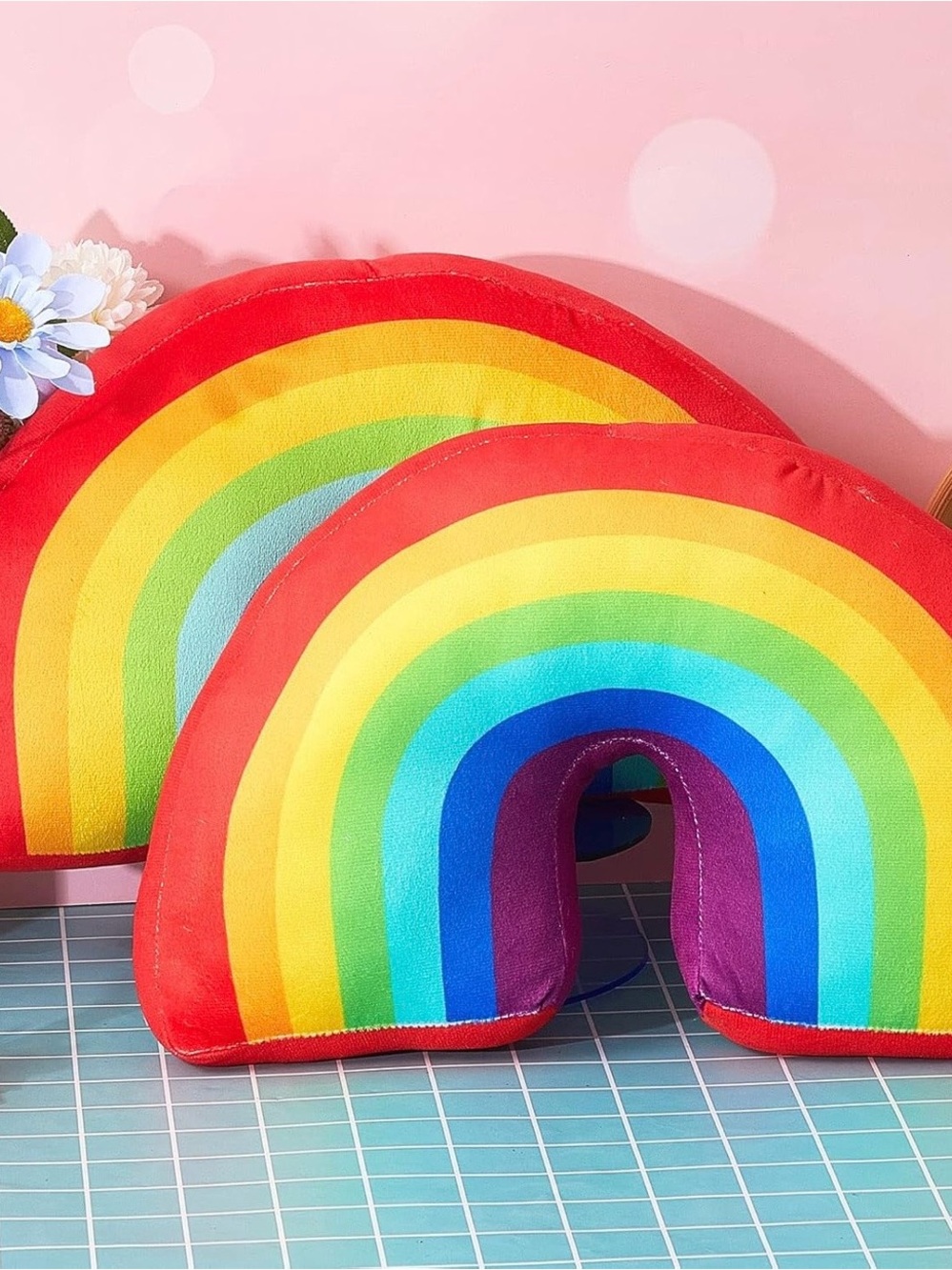 Rainbow Plush Pillows